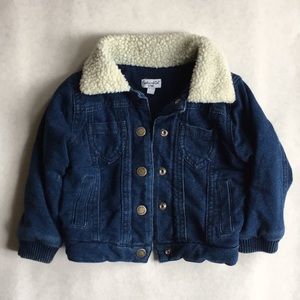 Splendid baby brushed french terry sherpa jacket